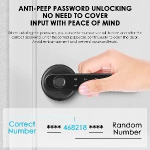 Keyless Security Door Handle /Fingerprint Smart Door Lock
