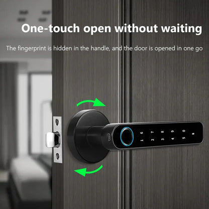 Keyless Security Door Handle /Fingerprint Smart Door Lock
