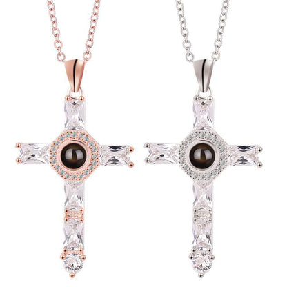 Jewelry Cross Projection Necklace